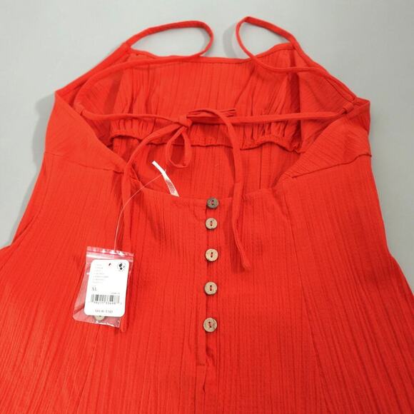 Free People Strappy Midi Dress XL Heated Open Back Beachy Boho Chic Festival - Picture 7 of 15